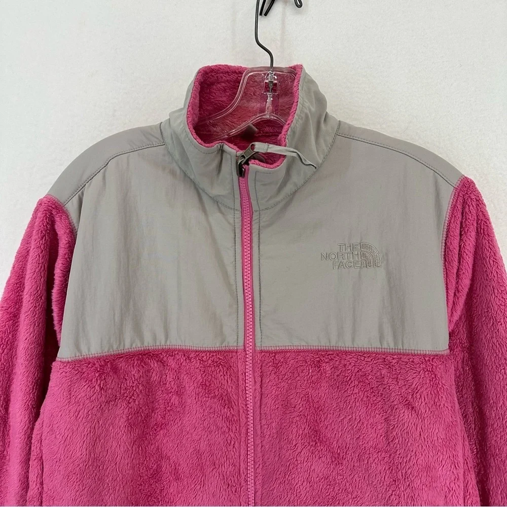 The North Face Full Zip Fuzzy Jacket Kids‎ XL Pink